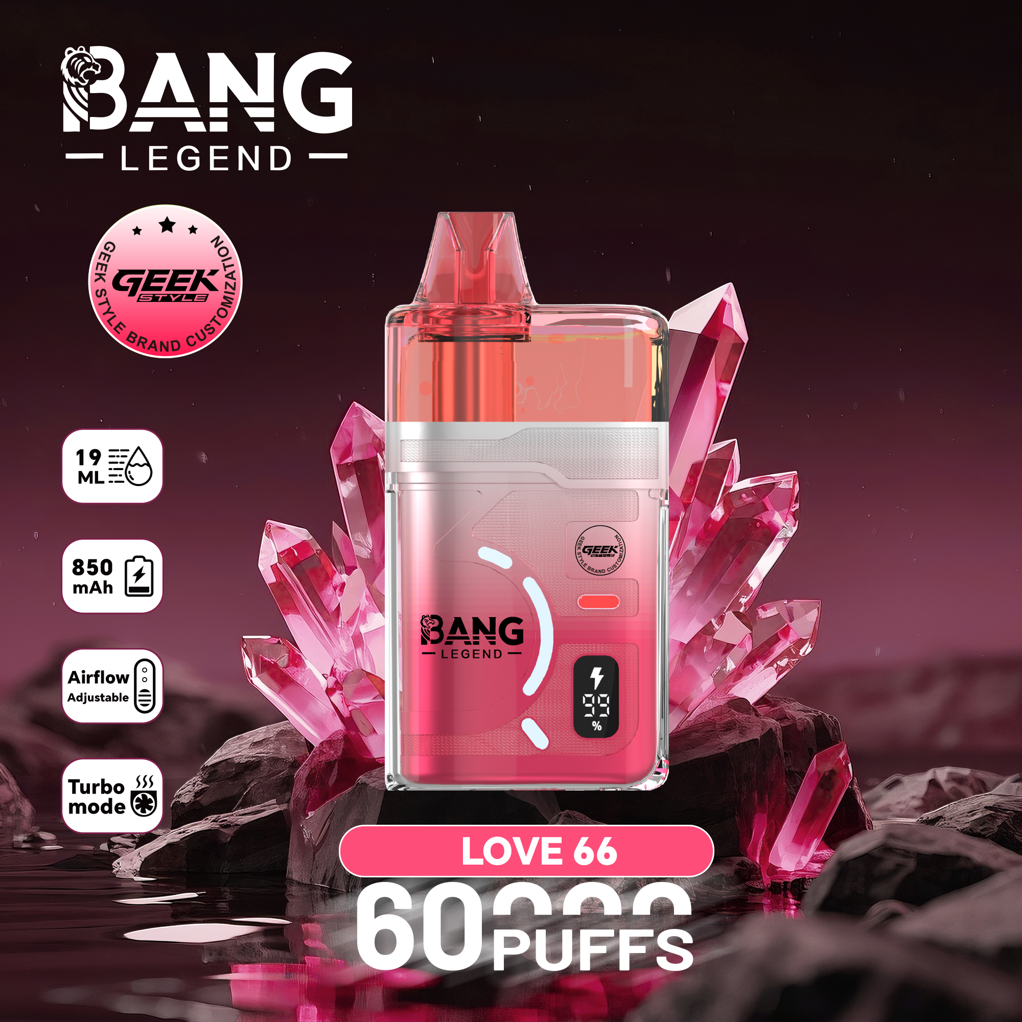 BANG Legend 60K Puffs Disposable Vape - Image 4
