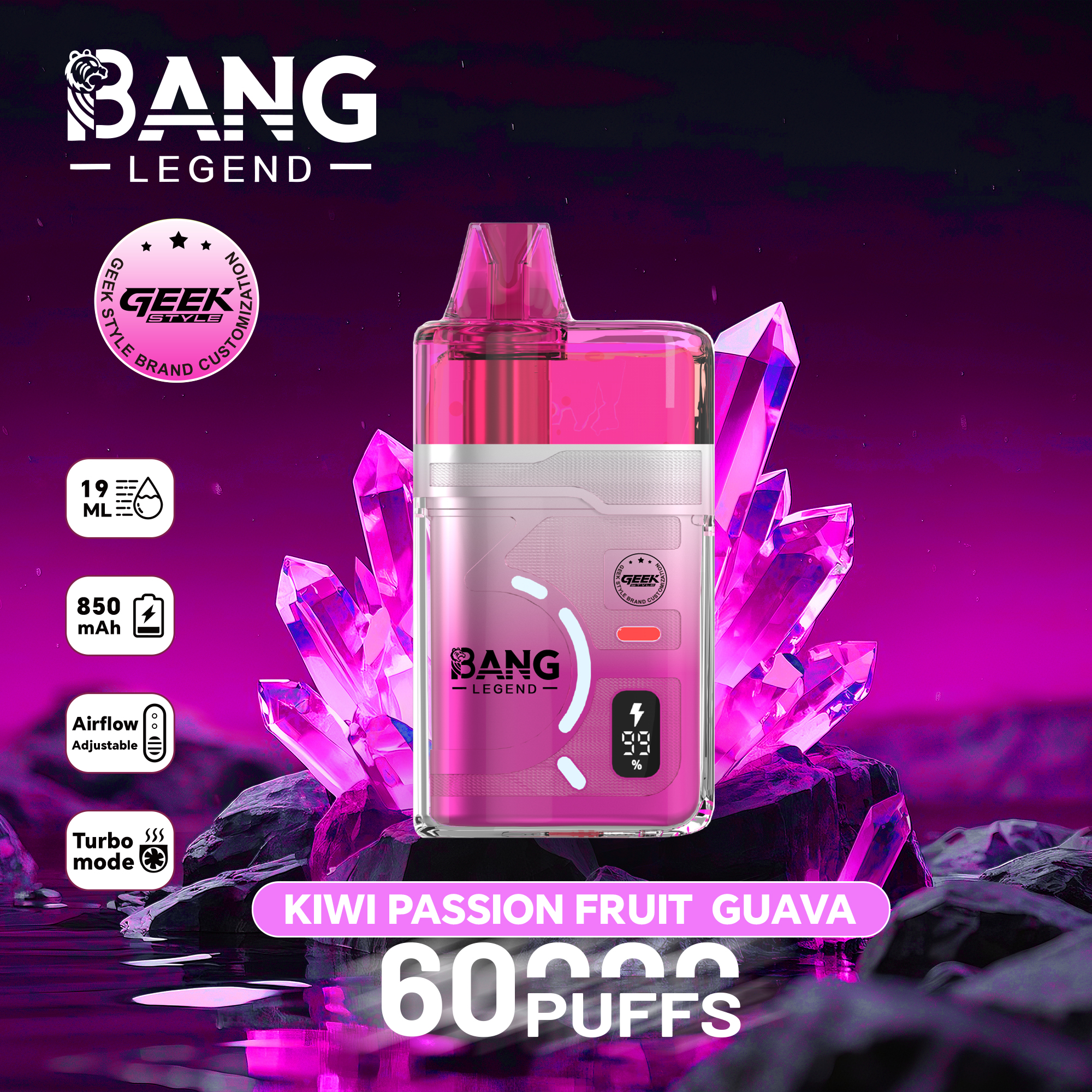 BANG Legend 60K Puffs Disposable Vape - Image 5