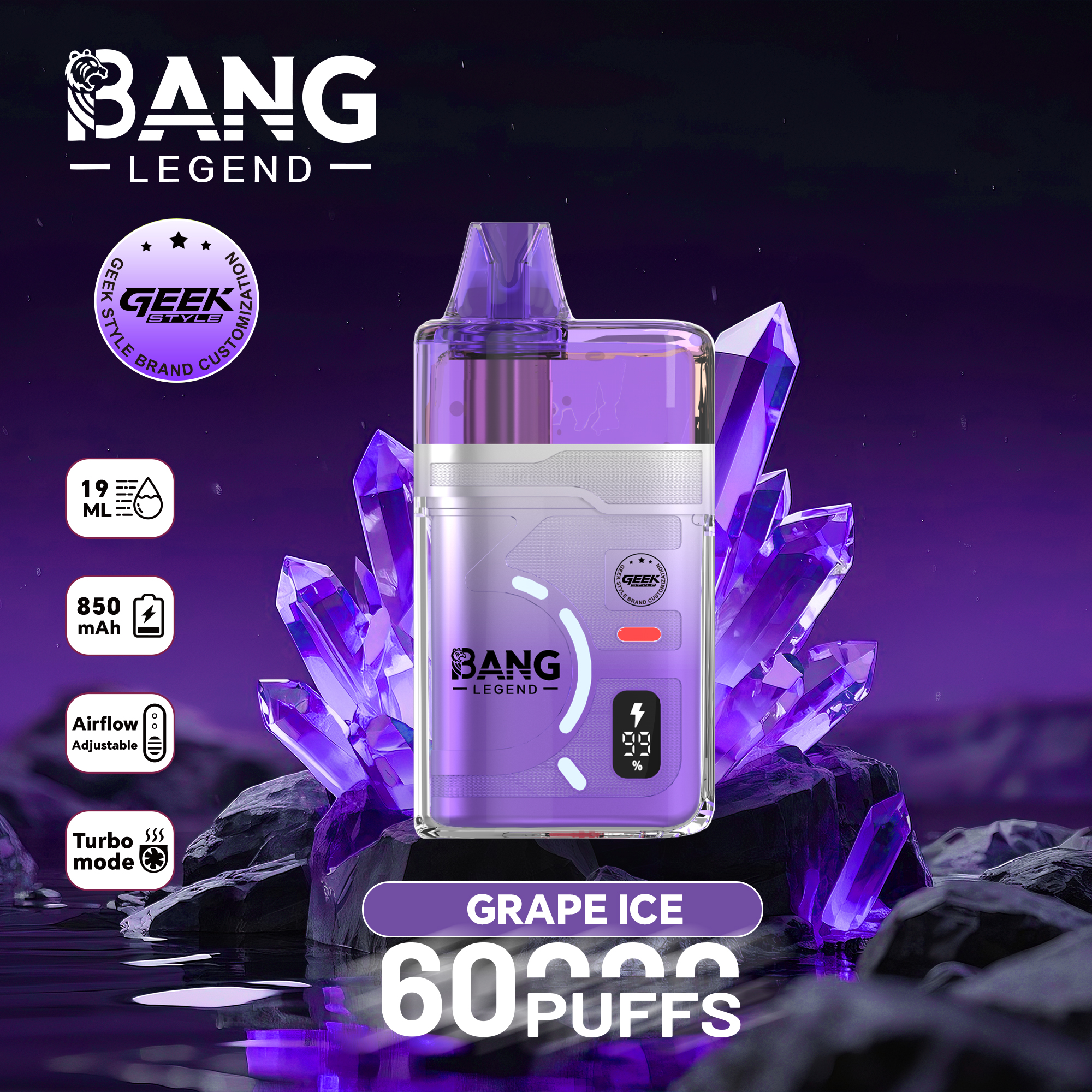 BANG Legend 60K Puffs Disposable Vape - Image 7