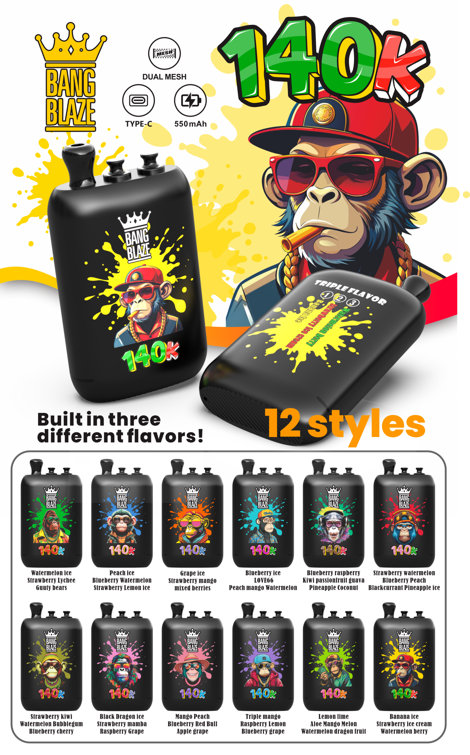 BANG Blaze 140K Puffs Disposable Vape