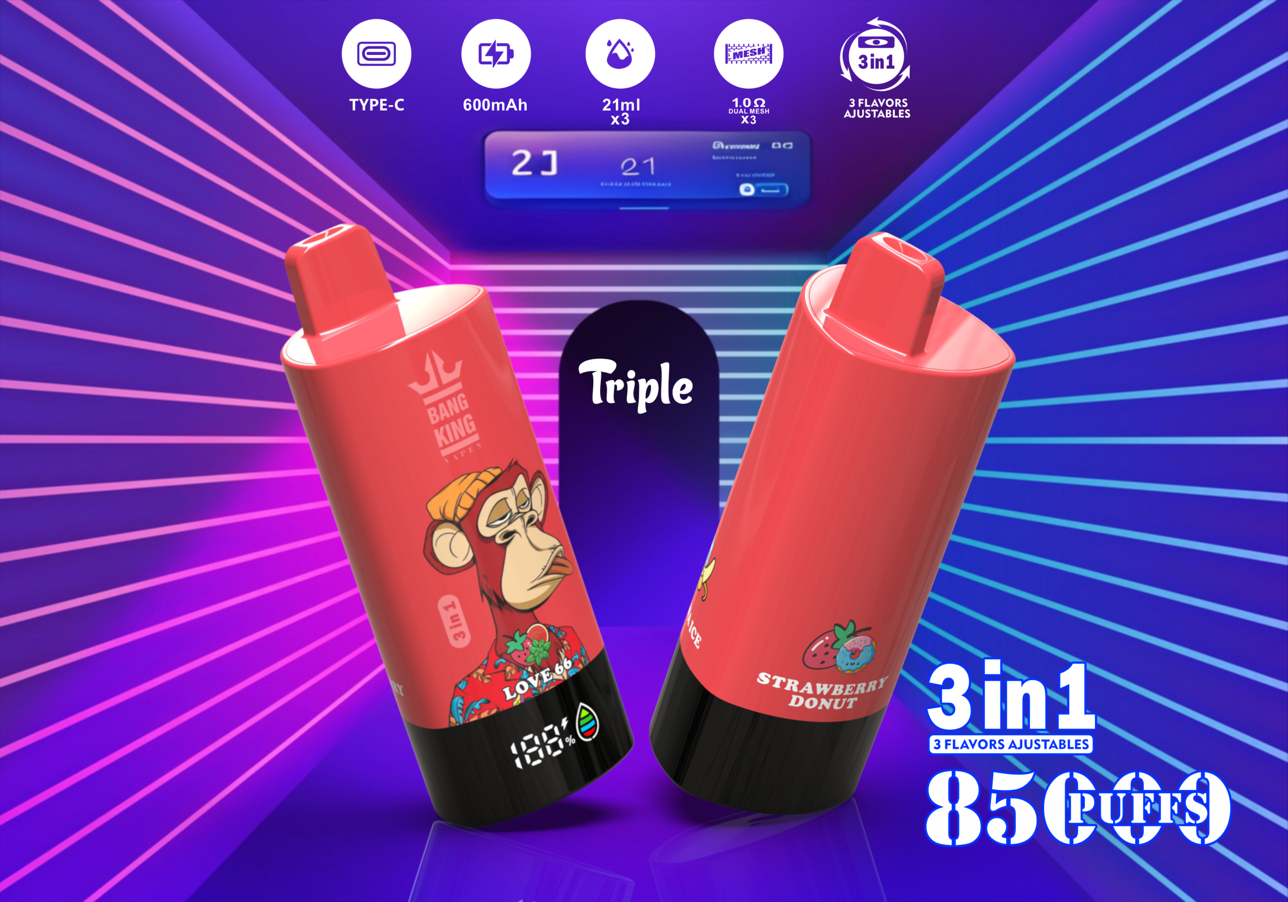 BANG King 85K Puffs Disposable Vape - Image 7