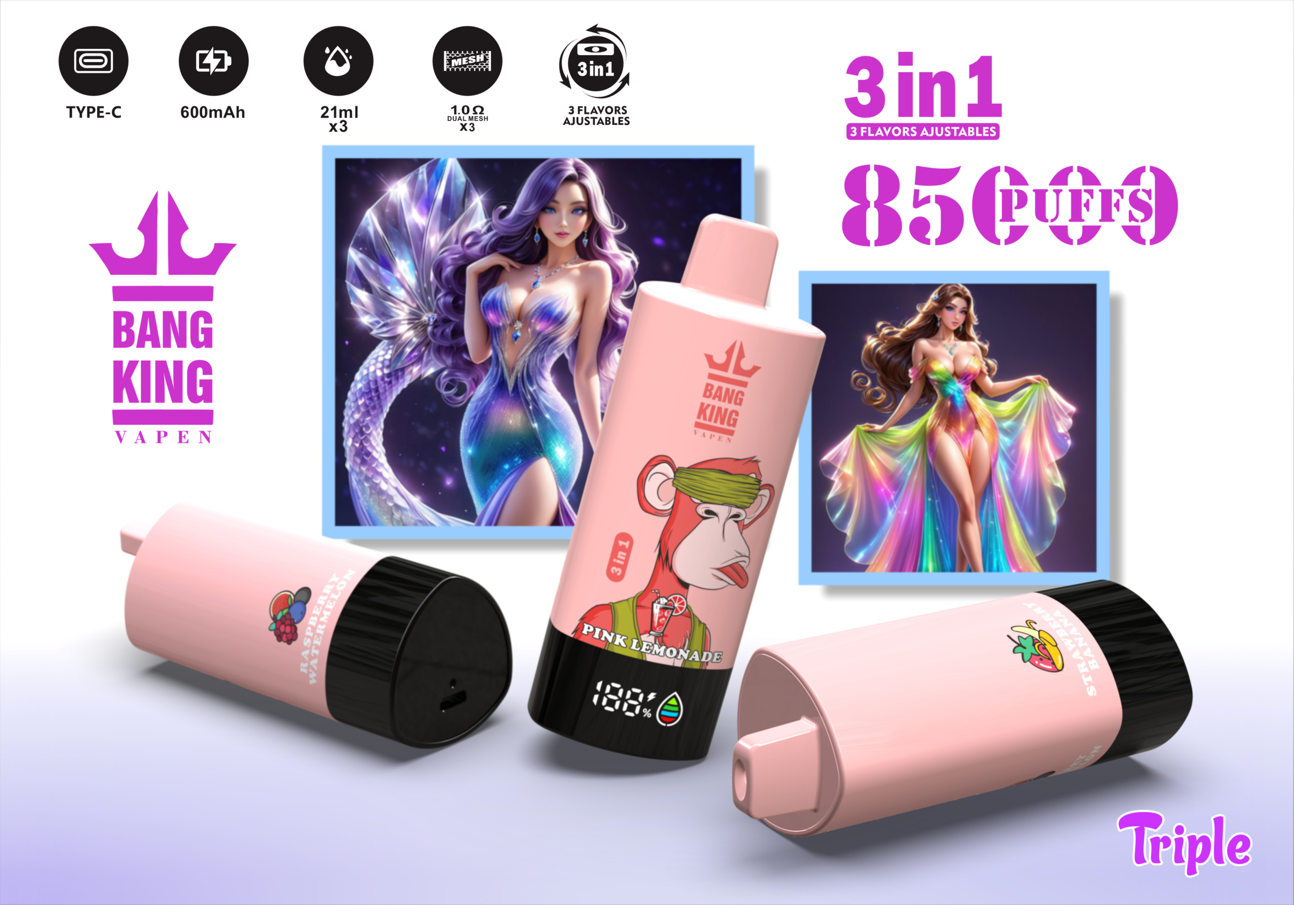 BANG King 85K Puffs Disposable Vape - Image 10