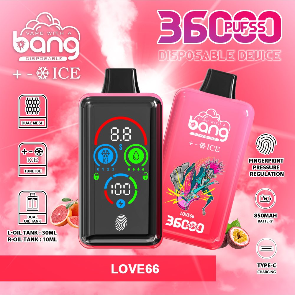 BANG 36K Puffs Disposable Vape - view 1 - Splyv Reserve