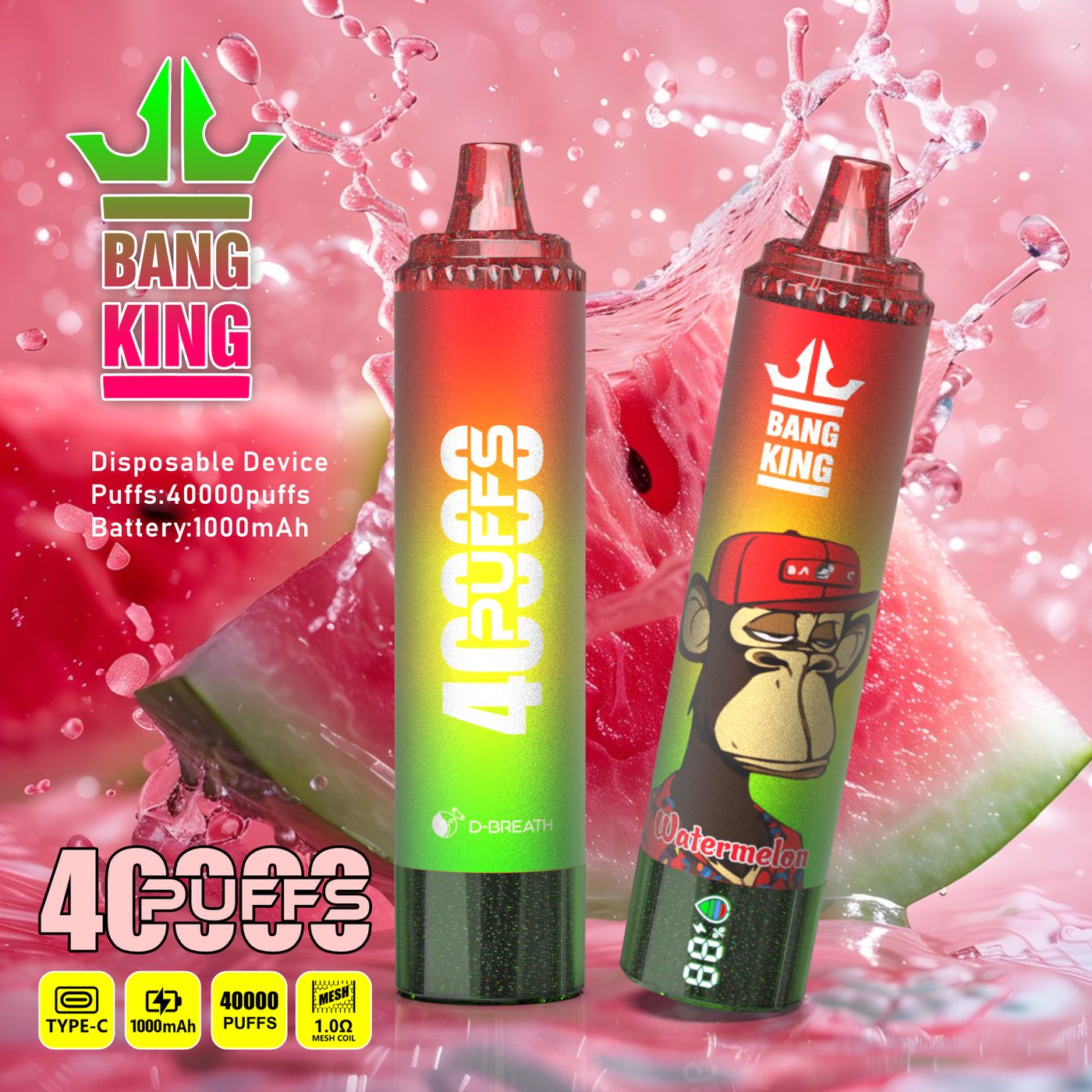 BANG 40K Puffs Disposable Vape - view 1 - Splyv Reserve