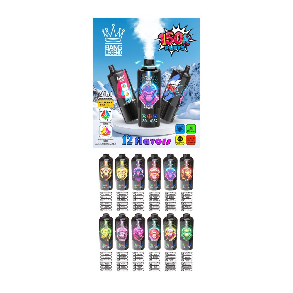 BANG Legend 150K Puffs Disposable Vape - view 1 - Splyv Reserve