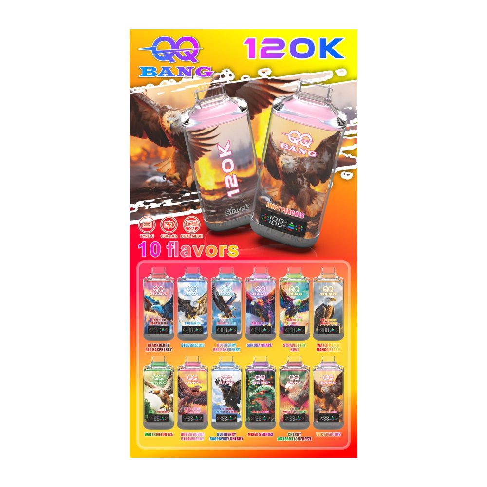QQBANG 120K Puffs Disposable Vape - view 1 - Splyv Reserve